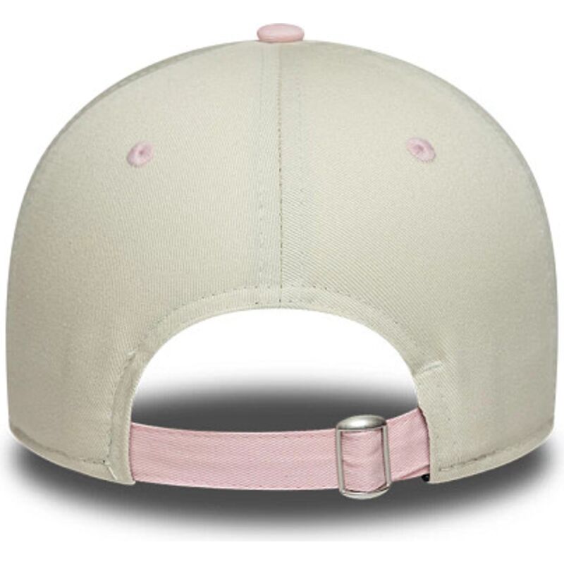 kasketter-buet-beige-justerbar-rem-rosa-9twenty-fra-newcastle-united-football-club-premier-league-af-new-era