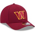 kasketter-buet-rod-snapback-9forty-m-crown-team-fra-washington-commanders-nfl-af-new-era