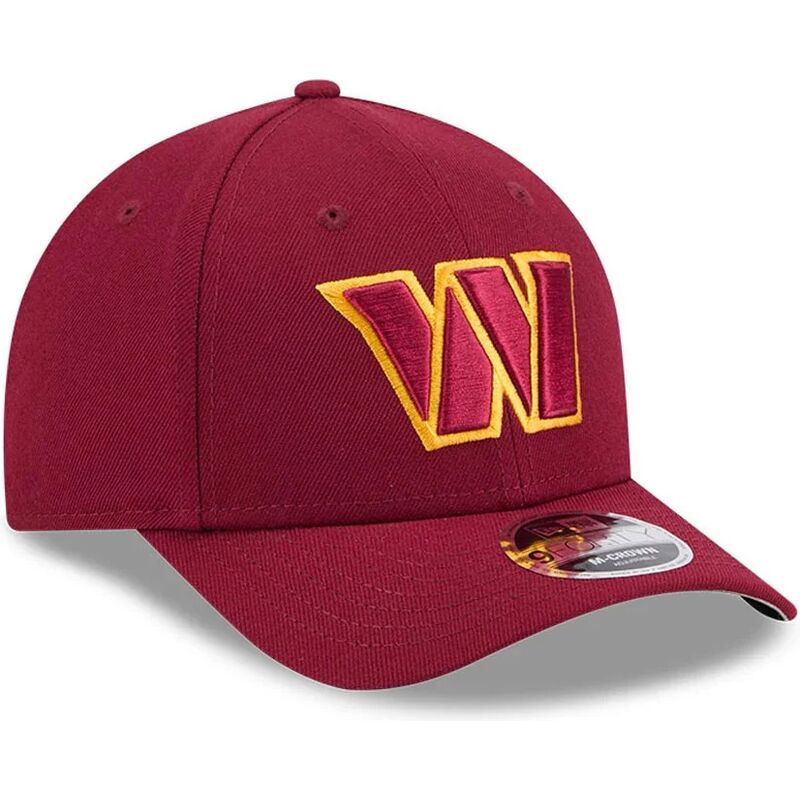 kasketter-buet-rod-snapback-9forty-m-crown-team-fra-washington-commanders-nfl-af-new-era
