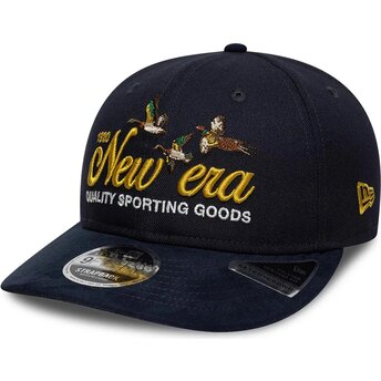 Kasketter buet marineblå justerbar rem 9FIFTY Retro Crown Suede af New Era