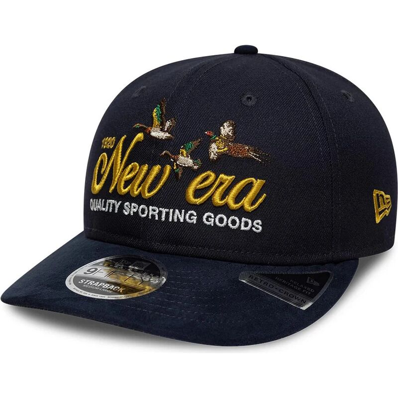 kasketter-buet-marinebla-justerbar-rem-9fifty-retro-crown-suede-af-new-era kasketter-buet-marinebla-justerbar-rem-9fifty-retro-crown-suede-af-new-era