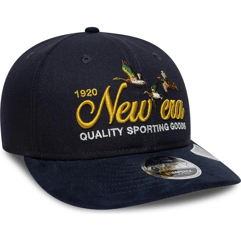 kasketter-buet-marinebla-justerbar-rem-9fifty-retro-crown-suede-af-new-era kasketter-buet-marinebla-justerbar-rem-9fifty-retro-crown-suede-af-new-era