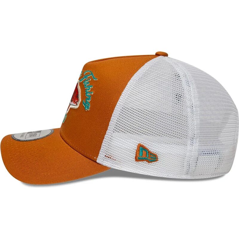 kasketter-buet-orange-snapback-a-frame-fishing-af-new-era kasketter-buet-orange-snapback-a-frame-fishing-af-new-era