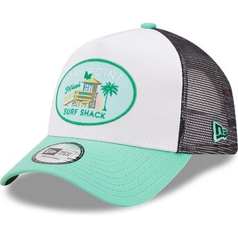 Kasketter buet grøn snapback A Frame Location fra Miami af New Era