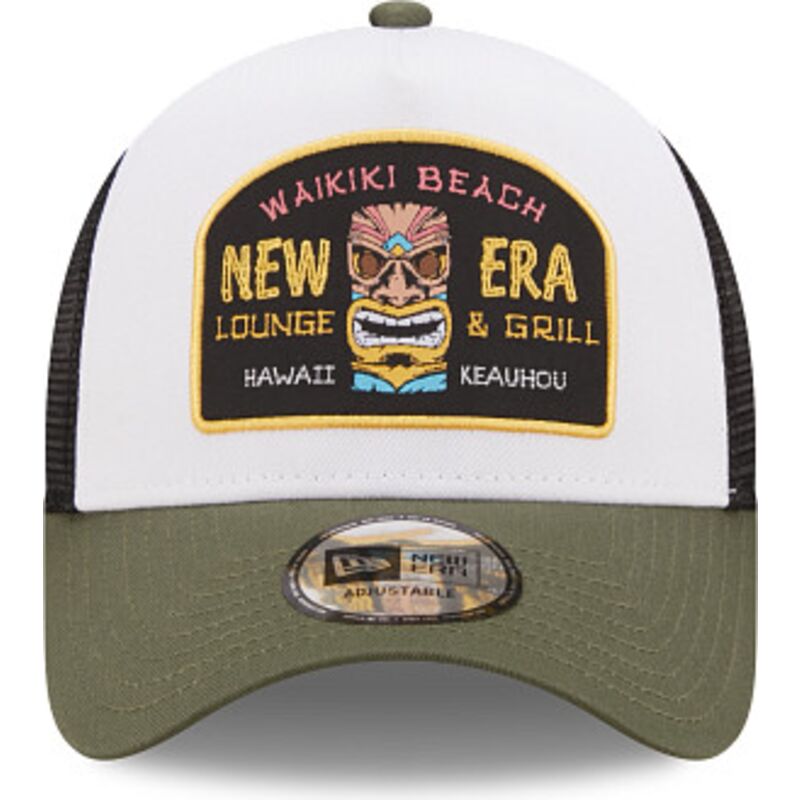 kasketter-buet-gron-snapback-a-frame-location-icon-fra-hawaii-af-new-era