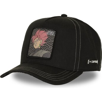 Kasketter buet sort snapback DBS9 BLA Goku Black Dragon Ball af Capslab