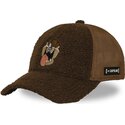 kasketter-buet-brun-snapback-tasmansk-djaevel-looney-tunes-af-capslab