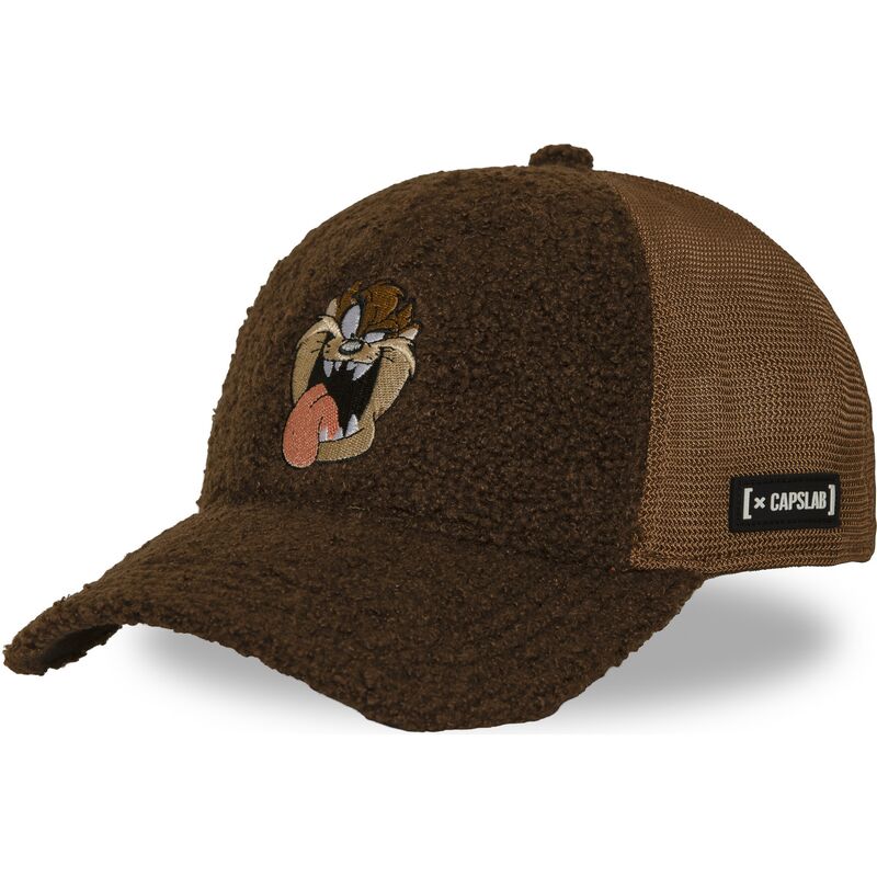 kasketter-buet-brun-snapback-tasmansk-djaevel-looney-tunes-af-capslab