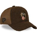kasketter-buet-brun-snapback-tasmansk-djaevel-looney-tunes-af-capslab