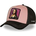 kasketter-buet-lyserod-snapback-acid-art1-monacid-mona-lisa-famous-af-capslab
