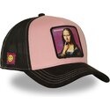 kasketter-buet-lyserod-snapback-acid-art1-monacid-mona-lisa-famous-af-capslab