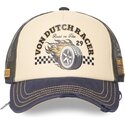 beige-og-marinebla-trucker-kasket-crew32-fra-von-dutch
