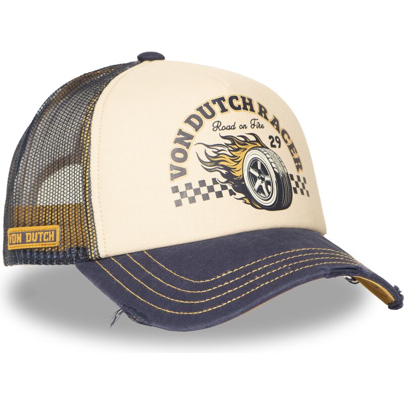 beige-og-marinebla-trucker-kasket-crew32-fra-von-dutch