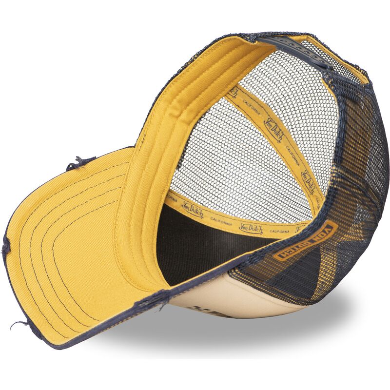 beige-og-marinebla-trucker-kasket-crew32-fra-von-dutch
