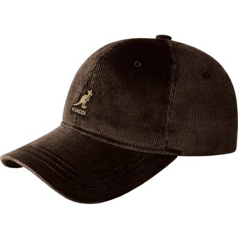 Kasketter buet brun justerbar rem Cord Baseball af Kangol