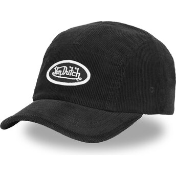 Kasketter buet 5 panel sort justerbar rem C5P VEL05 af Von Dutch