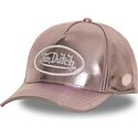 kasketter-buet-lyserod-justerbar-rem-shinr-af-von-dutch