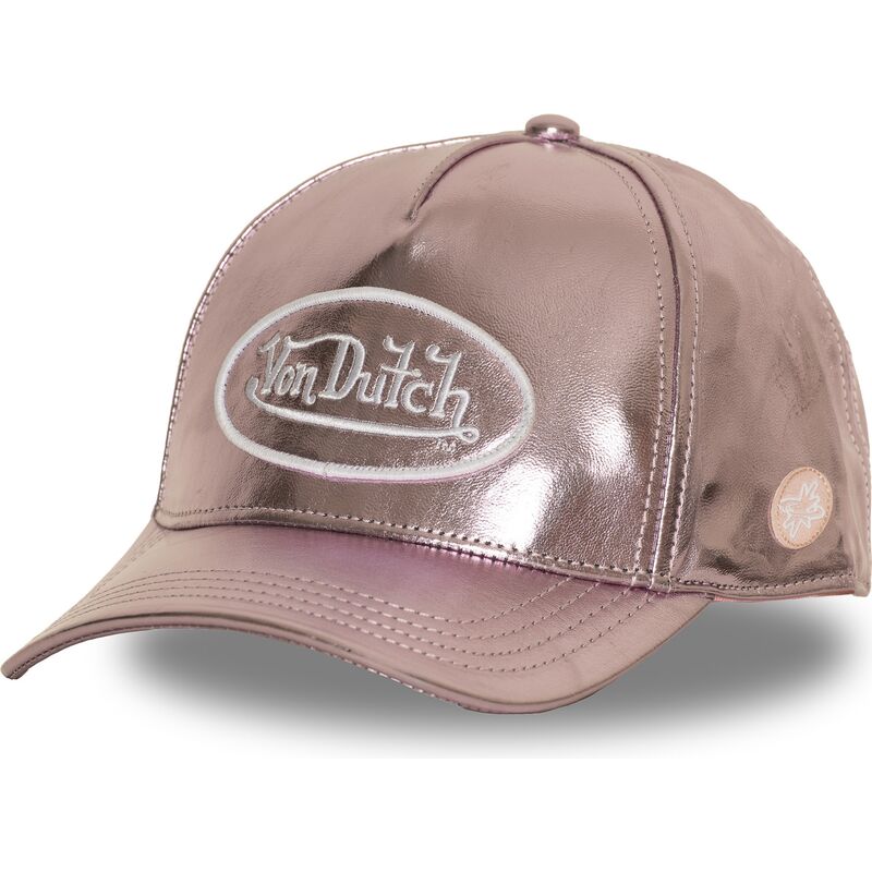 kasketter-buet-lyserod-justerbar-rem-shinr-af-von-dutch