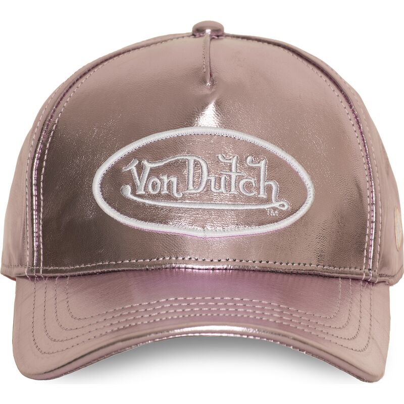 kasketter-buet-lyserod-justerbar-rem-shinr-af-von-dutch