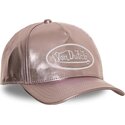kasketter-buet-lyserod-justerbar-rem-shinr-af-von-dutch