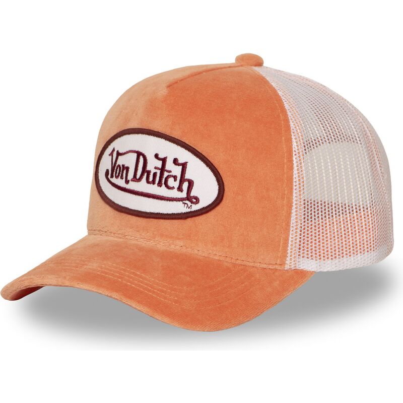 kasketter-buet-orange-snapback-kylie-pe-af-von-dutch