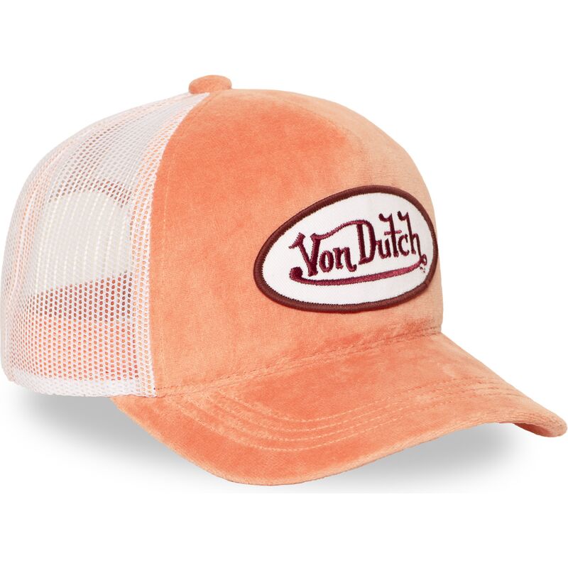 kasketter-buet-orange-snapback-kylie-pe-af-von-dutch
