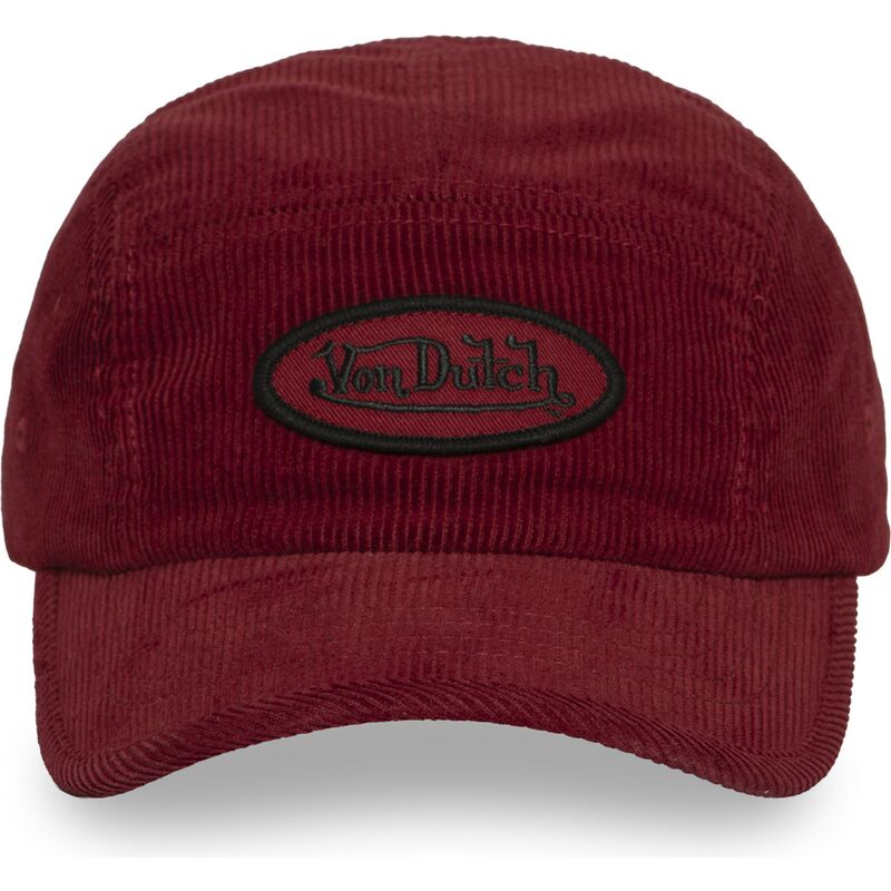kasketter-buet-5-panel-rod-justerbar-rem-c5p-vel04-af-von-dutch