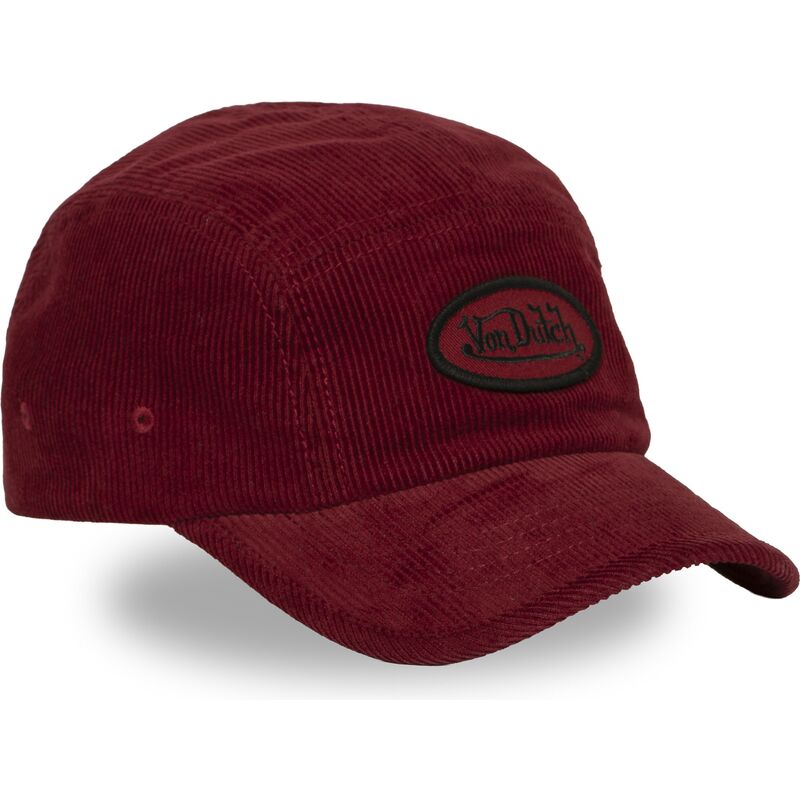 kasketter-buet-5-panel-rod-justerbar-rem-c5p-vel04-af-von-dutch