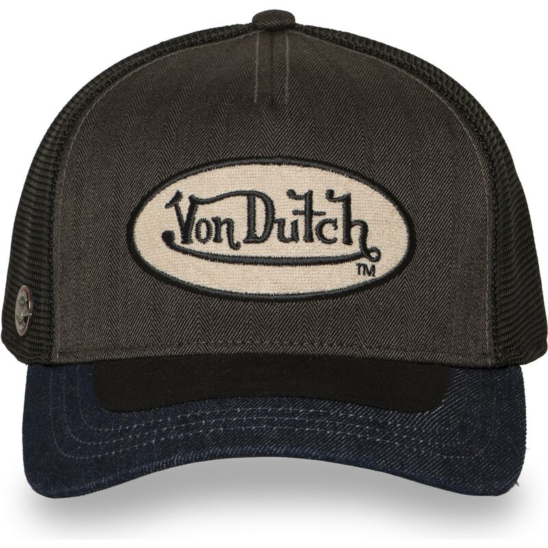 kasketter-buet-gra-snapback-shield06-af-von-dutch