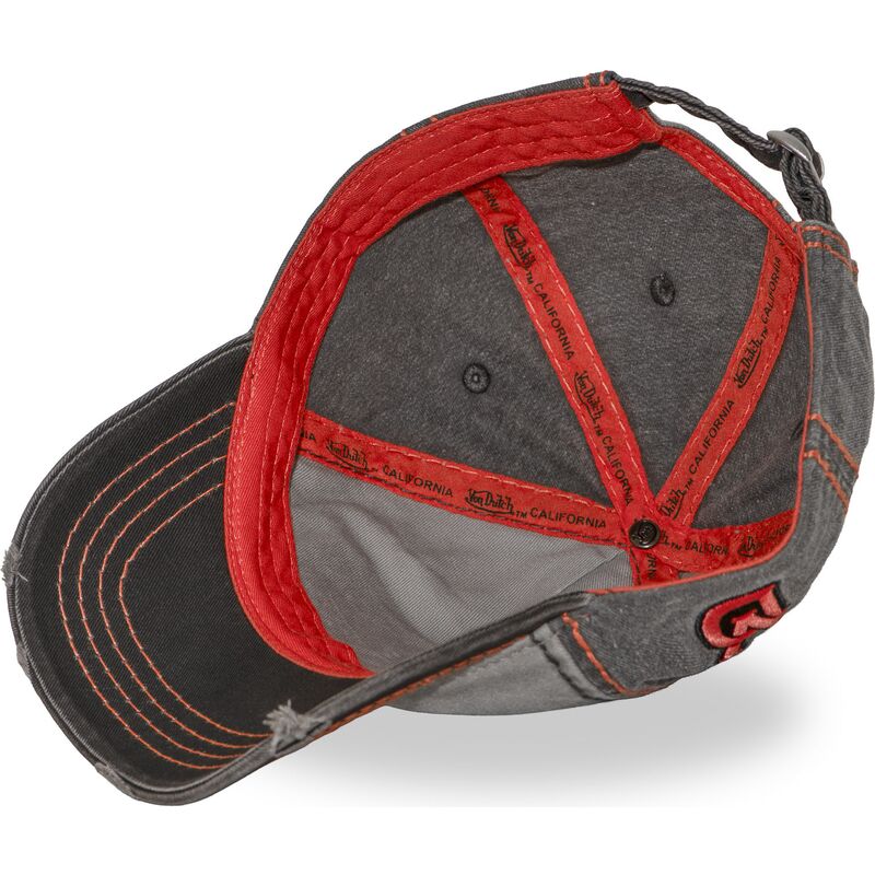 kasketter-buet-gra-justerbar-rem-retro16-af-von-dutch
