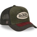 kasketter-buet-gron-snapback-shield07-af-von-dutch