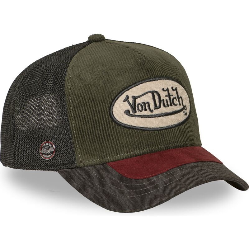 kasketter-buet-gron-snapback-shield07-af-von-dutch