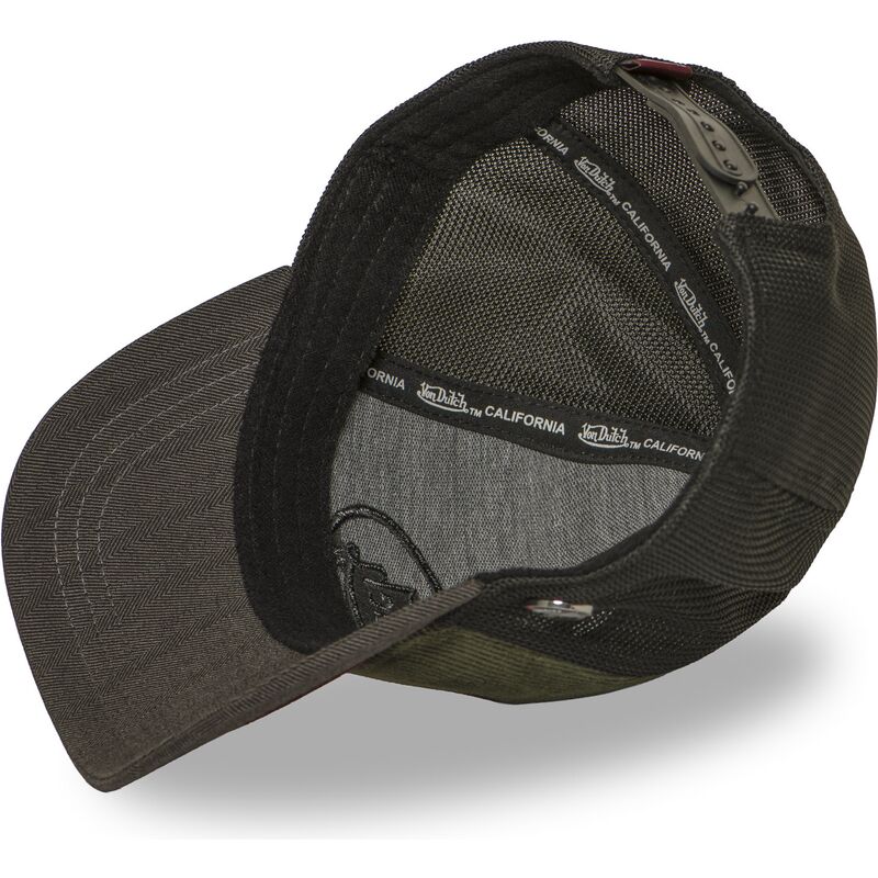 kasketter-buet-gron-snapback-shield07-af-von-dutch