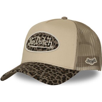 Kasketter buet beige snapback CLA10 af Von Dutch