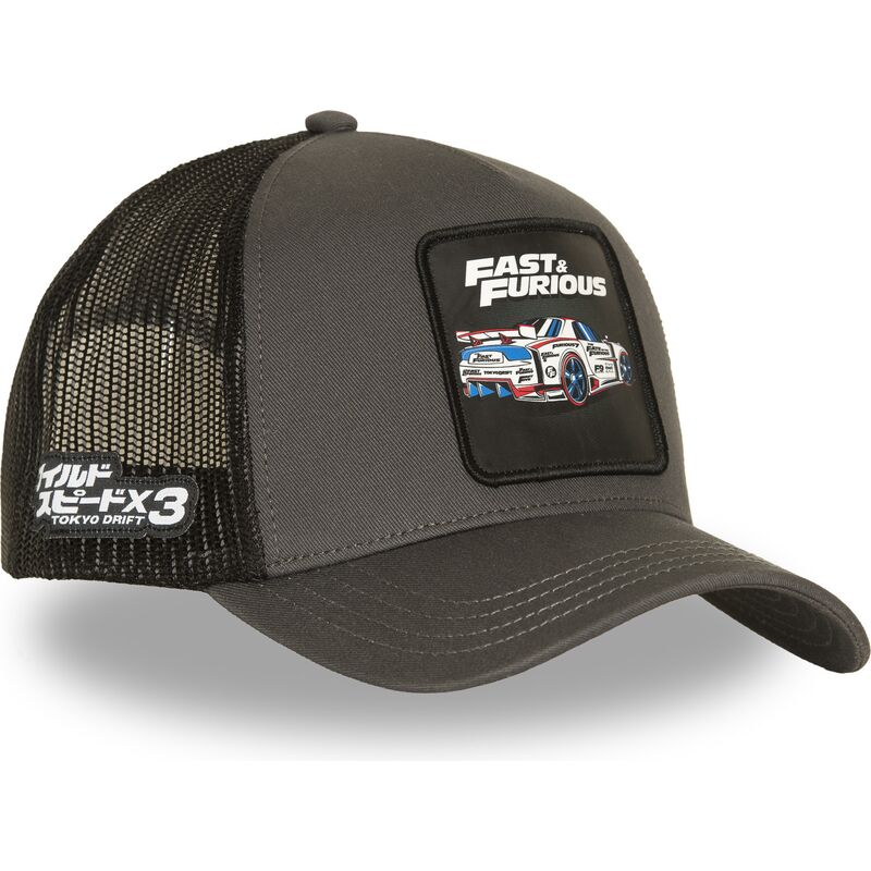 kasketter-buet-gra-snapback-ff01-dri-fast-furious-af-capslab kasketter-buet-gra-snapback-ff01-dri-fast-furious-af-capslab