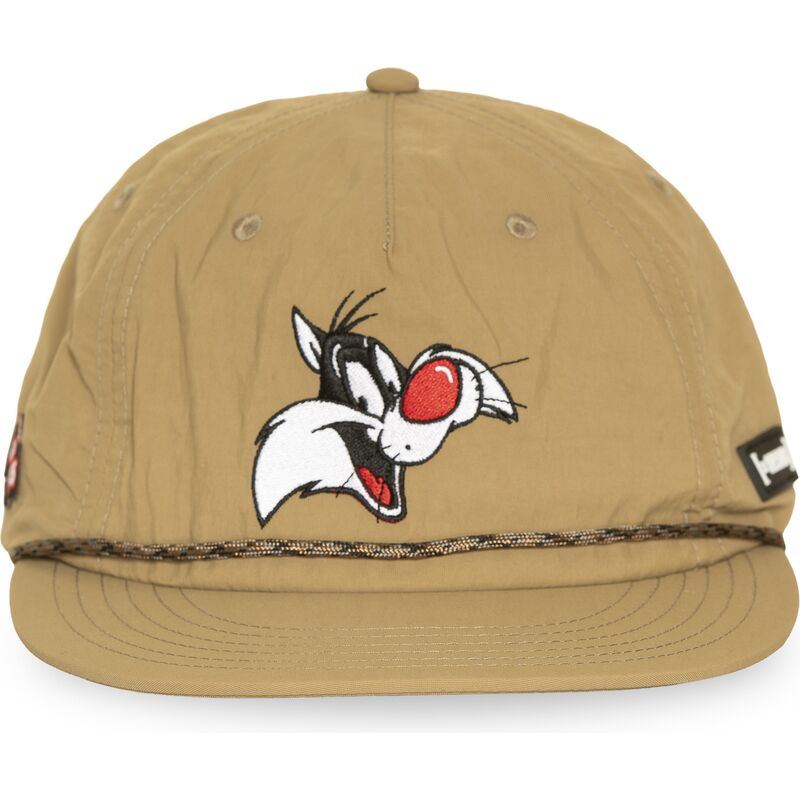 kasketter-flad-beige-snapback-loo13-goob-sylvester-looney-tunes-af-capslab