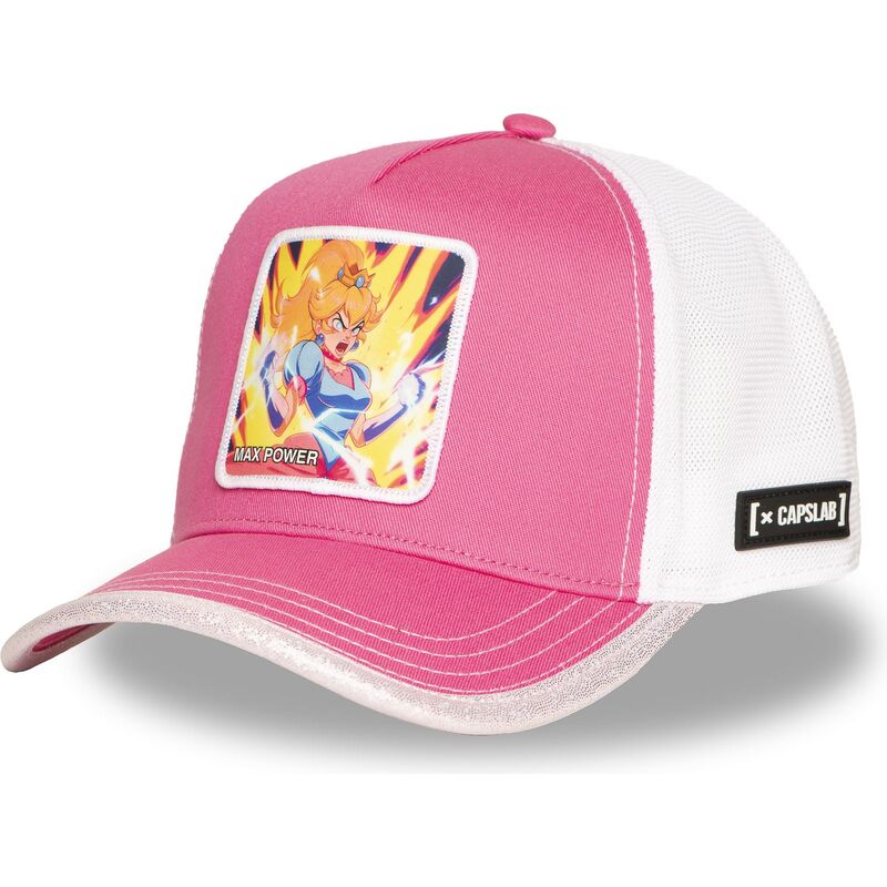kasketter-buet-lyserod-snapback-pri7-max-power-bros-prinsesse-peach-super-mario-bros-af-capslab kasketter-buet-lyserod-snapback-pri7-max-power-bros-prinsesse-peach-super-mario-bros-af-capslab