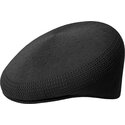 sort-baret-med-gyldent-logo-tropic-504-ventair-black-gold-fra-kangol