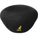 sort-baret-med-gyldent-logo-tropic-504-ventair-black-gold-fra-kangol