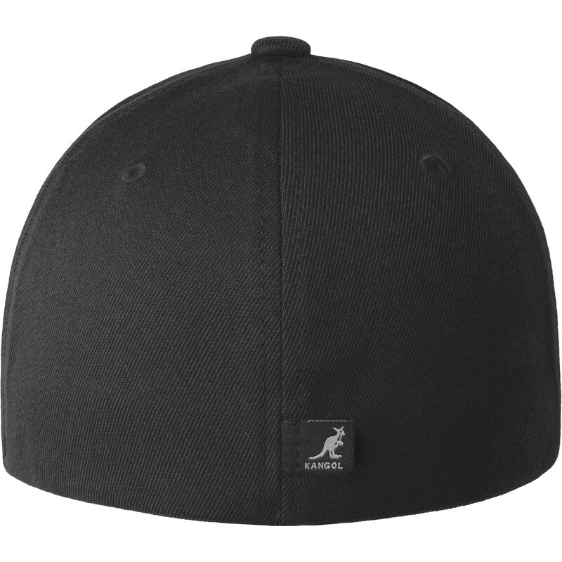 buet-sort-tilpasset-kasket-wool-flexfit-baseball-beluga-black-fra-kangol