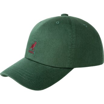 Kasketter buet grøn justerbar rem Washed Baseball Algae...