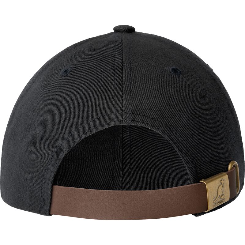justerbar-sort-buet-kasket-washed-baseball-black-fra-kangol
