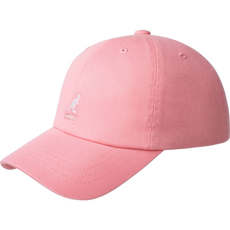 justerbar-lyserod-buet-kasket-washed-baseball-pepto-fra-kangol
