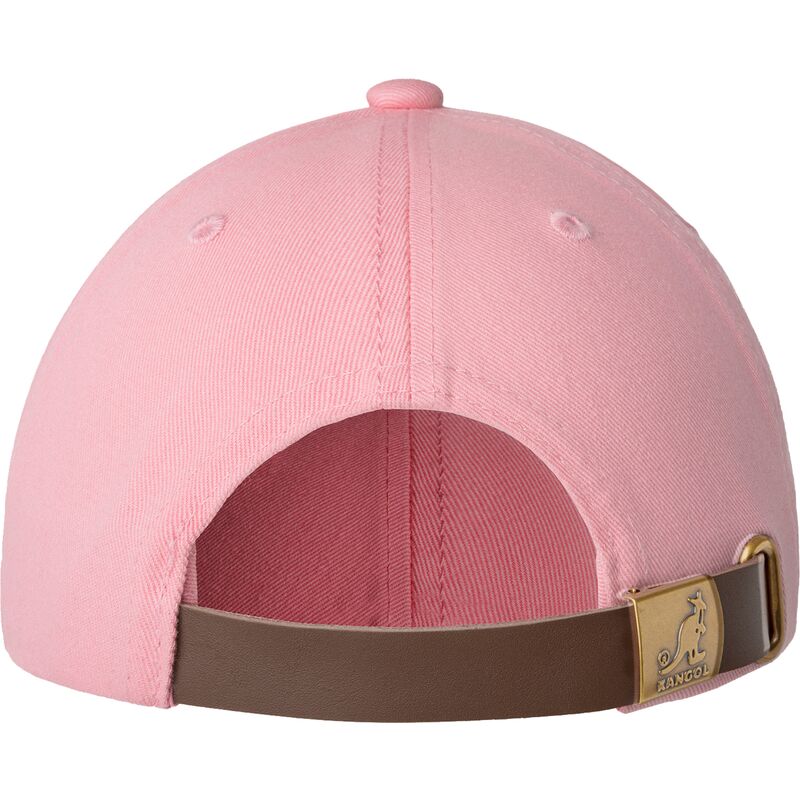 justerbar-lyserod-buet-kasket-washed-baseball-pepto-fra-kangol