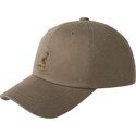 gra-justerbar-buet-kasket-washed-baseball-smog-fra-kangol