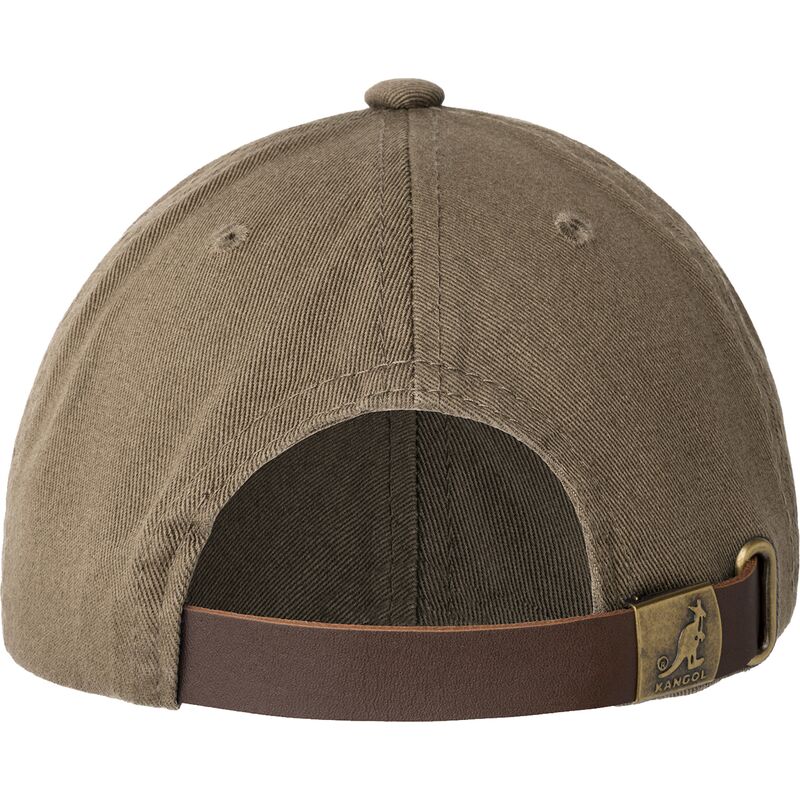 gra-justerbar-buet-kasket-washed-baseball-smog-fra-kangol