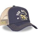 trucker-kasket-marinebla-og-beige-crew30-fra-von-dutch