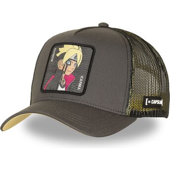 Kasketter buet grå snapback Karma BOR KAR Boruto af Capslab
