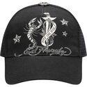 kasketter-buet-sort-snapback-dagger-scorpion-af-ed-hardy