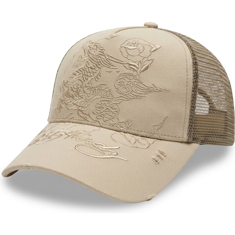 kasketter-buet-khaki-snapback-outline-af-ed-hardy kasketter-buet-khaki-snapback-outline-af-ed-hardy